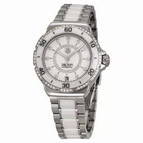 Tag Heuer Formula 1 Diamond Automatic Steel and White Ceramic Ladies Watch WAU2213.BA0861