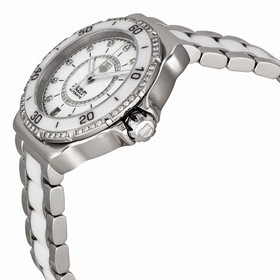Tag Heuer Formula 1 Diamond Automatic Steel and White Ceramic Ladies Watch WAU2213.BA0861