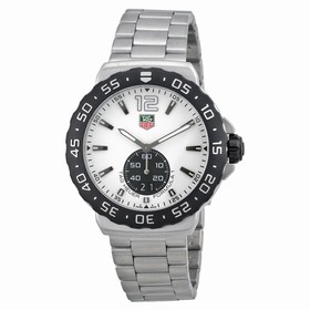 Tag Heuer Formula 1 Grande Date White Dial Stainless Steel Men's Watch WAU1111.BA0858