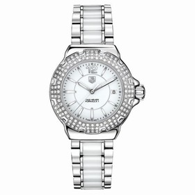 Tag Heuer Formula 1 White Dial Diamonds On Bezel Ladies Watch WAH1218.BA0861