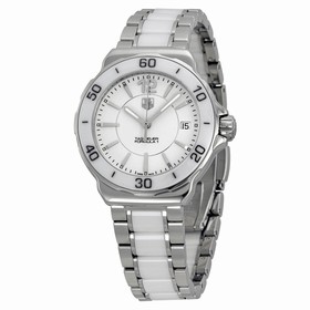 Tag Heuer Formula 1 White Dial Stainless Steel White Ceramic Ladies Watch WAH1211.BA0861