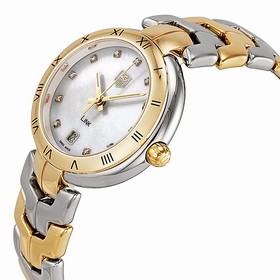 Tag Heuer Link Lady Diamond Mother of Pearl Dial Yellow Gold and Stainless Steel Ladies Watch WAT1351.BB0957