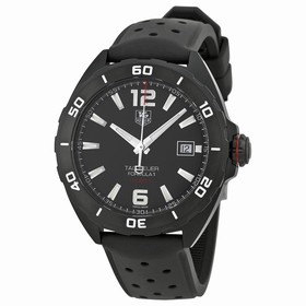 Tag Heuer Formula 1 Automatic Black Dial Black Rubber Men's Watch WAZ2115FT8023