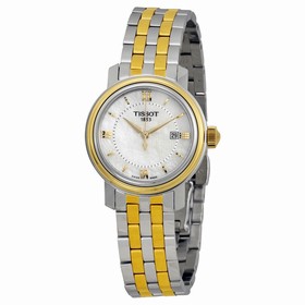 Tissot Bridgeport Quartz White Mother of Pearl Dial Two-tone Ladies Watch T097.010.22.118.00