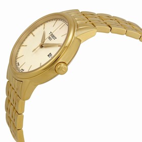 Tissot Carson Champagne Dial Yellow Gold-plated Men's Watch T0854103302100