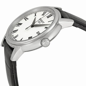 Tissot Carson White Dial Black Leather Men's Watch T0854101601300