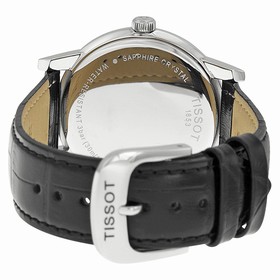 Tissot Carson White Dial Black Leather Men's Watch T0854101601300