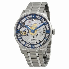 Tissot Chemin Des Tourelles Squelette Skeleton Dial Stainless Steel Men's Watch T0994051141800