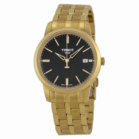 Tissot Classic Dream Black Dial Gold PVD Watch T0334103305101