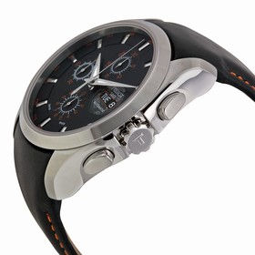 Tissot Couturier Chronograph Valjoux Black Dial Black Leather Men's Watch T035.614.16.051.01