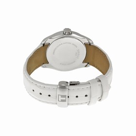 Tissot Couturier White Dial White Leather Strap Ladies Watch T0352101601100