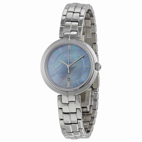 Tissot Flamingo Black Mother of Pearl Dial Stainless Steel Ladies Quartz Watch T0942101112100