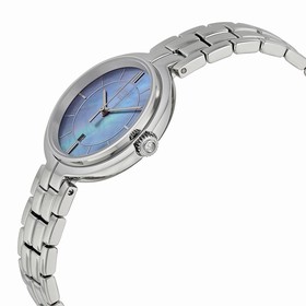 Tissot Flamingo Black Mother of Pearl Dial Stainless Steel Ladies Quartz Watch T0942101112100