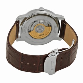Tissot Heritage Navigator Silver Dial Brown Leather Men's Watch T0786411603700