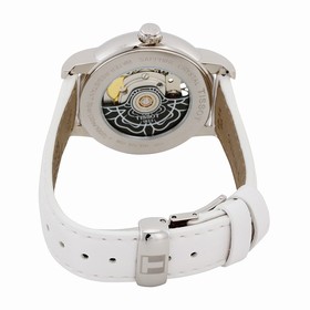 Tissot Lady Heart Powermatic 80 Mother of Pearl Dial White Leather Ladies Watch T0502071711704