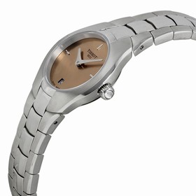 Tissot Lady Round Orange Dial Stainless Steel Ladies Ladies Watch T0960091143100