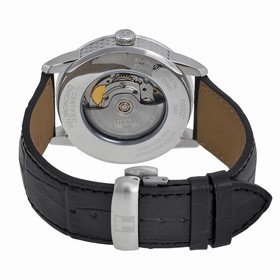 Tissot Luxury Automatic Black Dial Stainless Steel Black Leather Men's Watch T0864081605100