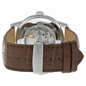 Tissot Luxury Powermatic 80 Automatic Silver Dial Brown Leather Men's Watch T0864071603100