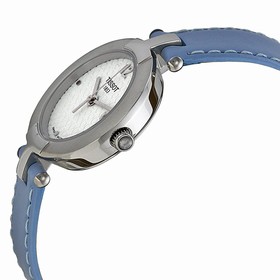 Tissot Pinky White Dial Blue Leather Ladies Watch T0842101601702