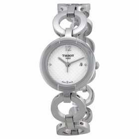 Tissot Pinky White Dial Stainless Steel Ladies Watch T0842101101701