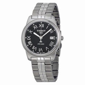 Tissot PR 100 Black Dial Bracelet Men's Watch T0494101105301