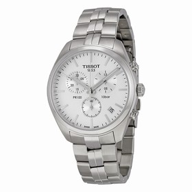 Tissot PR 100 Chronograph White Dial Stainless Steel Men's Watch T1014171103100