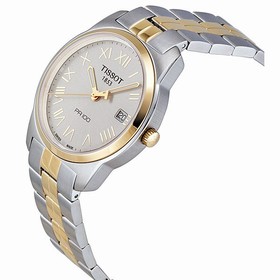 Tissot PR 100 Silver Dial Two-Tone Stainless Steel Men's Watch T0494102203301