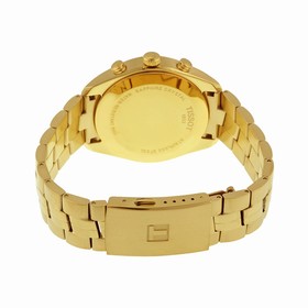 Tissot PR100 Chronograh White Dial Gold PVD Men's Watch T1014173303100