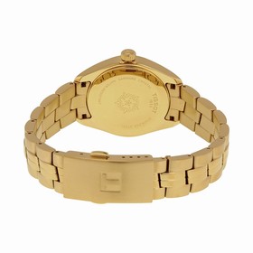 Tissot PR100 Lady Silver Dial Gold PVD Ladies Watch T1012103303100