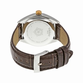 Tissot PR100 Silver Dial Brown Leather Ladies Watch T1012102603600