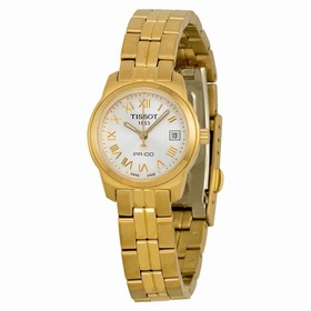 Tissot PR100 Silver Dial Ladies Watch T0492103303300