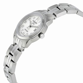 Tissot PR100 Silver DIal Stainless Steel Ladies Watch T0492101103200
