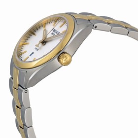 Tissot PR100 Silver Dial Two-tone Ladies Watch T1012102203100