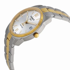 Tissot PR100 Silver Dial Two-tone Men's Watch T0494102203701