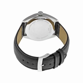 Tissot PR100 White Dial Black Leather Men's Watch T1014101603100