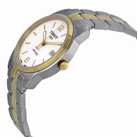 Tissot PR100 White Dial Two-tone Men's Watch T0494102201700