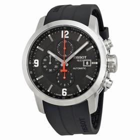Tissot PRC 200 Automatic Black Dial Black Rubber Men's Watch T0554271705700