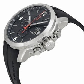 Tissot PRC 200 Automatic Black Dial Black Rubber Men's Watch T0554271705700