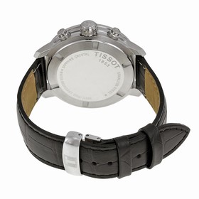Tissot PRC 200 Chronograph Black Dial Black Leather Men's Watch T0554171605700