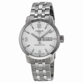 Tissot PRC 200 Powermatic 80 Automatic White Dial Stainless Steel Men's Watch T0554301101700
