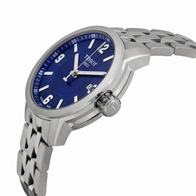Tissot PRC 200 Quartz Blue Dial Stainless Steel Sport Men's Watch T0554101104700
