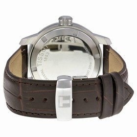 Tissot PRC 200 Silver Dial Brown Leather Men's Watch T0554101601701