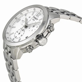 Tissot PRC200 Chronograph White Dial Stainless Steel Men's Watch T0554171101700