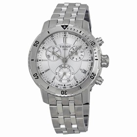 Tissot PRS 200 Silver Dial Chronograph Stainless Steel Bracelet Men's Watch T067.417.11.031.00