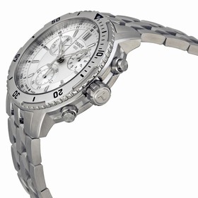 Tissot PRS 200 Silver Dial Chronograph Stainless Steel Bracelet Men's Watch T067.417.11.031.00