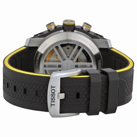 Tissot PRS 516 Automatic Chronograph Black Dial Black Rubber Men's Watch T0794272705701