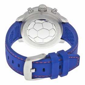 Tissot Quickster Chronograph Soccer World Cup 2014 White Dial Blue Silicone Men's Watch T0954491703700