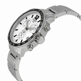 Tissot Quickster Chronograph White Dial Stainless Steel Men's Watch T0944171103700
