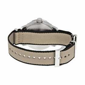 Tissot Quickster Silver Dial Stainless Steel Case Nylon Strap Men's Watch T0954101703700