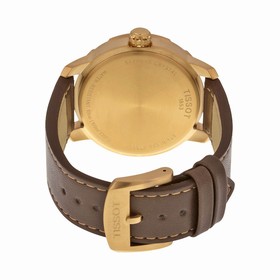 Tissot Quickster Silver White Dial Brown Leather Men's Watch T0954103603700